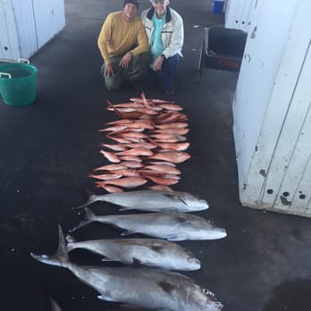 Rod Bending Charters - Amber Jack and Vermillion Snapper caught with Rod Bending Charters - Fishing Near Me - Galveston, Texas