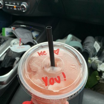 Black Rock Coffee Bar - Cute note from employees on my drink - Coffee & Tea Near Me - Eugene, Oregon