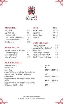 Menu photo 7 Royal Unicorn Shoreline, WA