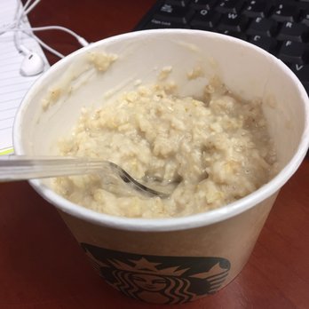 Starbucks - Supposed to be Hearty Blueberry Whole-Grain Oatmeal - Coffee & Tea Near Me - Brenham, Texas