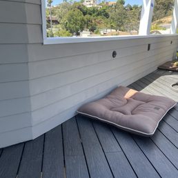 Replaced siding, composite deck, ligths and beams. Replaced siding, composite deck, ligths and beams.