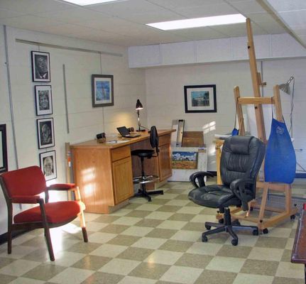 Photo of Art Sanctuary - Martinsville, IN, US. Here's a typical artist studio.