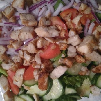 Tazo Pizza - Tazo Chicken salad no black olives no banana peppers - Pizza Near Me - Woodbridge, Virginia Tazo Pizza - Tazo Chicken salad no black olives no banana peppers - Pizza Near Me - Woodbridge, Virginia