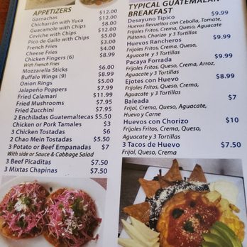 Sabor Latino Guatemala Restaurant - Inside of menu - Latin American Near Me - Netcong, New Jersey Sabor Latino Guatemala Restaurant - Inside of menu - Latin American Near Me - Netcong, New Jersey