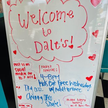 Dale's Diner - 3/22/23 Hey!! It's Kids eat free Wednesday 4pm-8pm - Diners Near Me - Long Beach, California