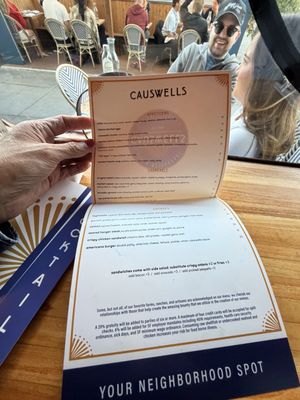 Menu photo 3 Causwells San Francisco, CA Menu photo 3 Causwells San Francisco, CA