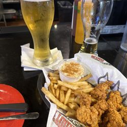 Wing Daddy’s Sauce House - Boneless Bites with Fries are my favorite when drinking beer