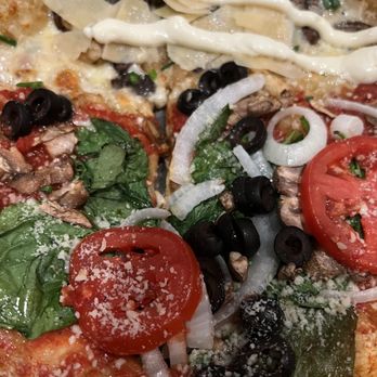 Mellow Mushroom Sarasota - Half veg out and the other half was the holy shiitake pie. - Pizza Near Me - Sarasota, Florida