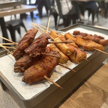 Meet U BBQ - Chicken, Imitation Crab, and Pork Skewers - Barbeque Near Me - San Gabriel, California