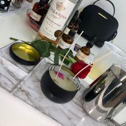 Zane' Candle Company - Letting the candles cool