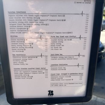 Torotea - Menu - Coffee & Tea Near Me - San Marino, California Torotea - Menu - Coffee & Tea Near Me - San Marino, California