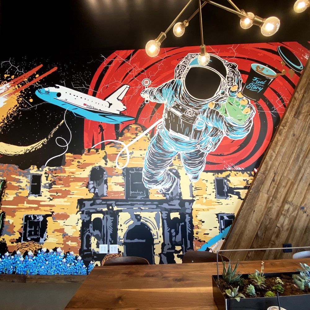 Black Rock Coffee Bar - Mural - Coffee & Tea Near Me - Sachse, Texas Black Rock Coffee Bar - Mural - Coffee & Tea Near Me - Sachse, Texas