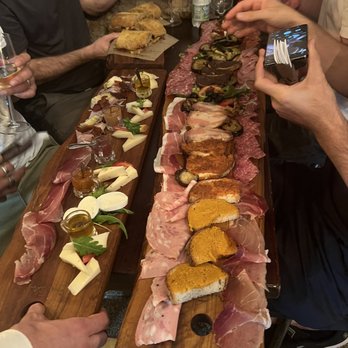 Pane e Salame - OMG good thing there were four men at this table! - Wine Bars Near Me - Rome, RM