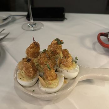 Steak 48 - Crispy Shrimp Deviled Eggs - Steakhouses Near Me - Beverly Hills, California Steak 48 - Crispy Shrimp Deviled Eggs - Steakhouses Near Me - Beverly Hills, California