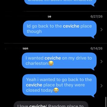 Ceviche's - how good the ceviche is - Seafood Near Me - Wilmington, North Carolina Ceviche's - how good the ceviche is - Seafood Near Me - Wilmington, North Carolina