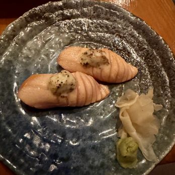 Nobu Dallas - Salmon Nigiri - Japanese Near Me - Dallas, Texas Nobu Dallas - Salmon Nigiri - Japanese Near Me - Dallas, Texas