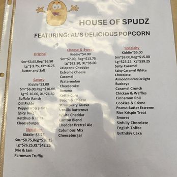 House of Spudz - Popcorn list - Popcorn Shops Near Me - Canton, Ohio House of Spudz - Popcorn list - Popcorn Shops Near Me - Canton, Ohio