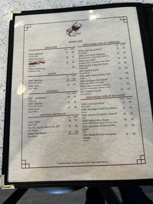 Menu photo 3 The Coastal Vine Moss Beach, CA