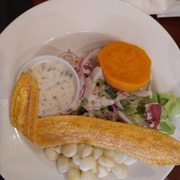 Photo of Don Pollo - Queens, NY, United States. Half portion, Ceviche de Pescado.