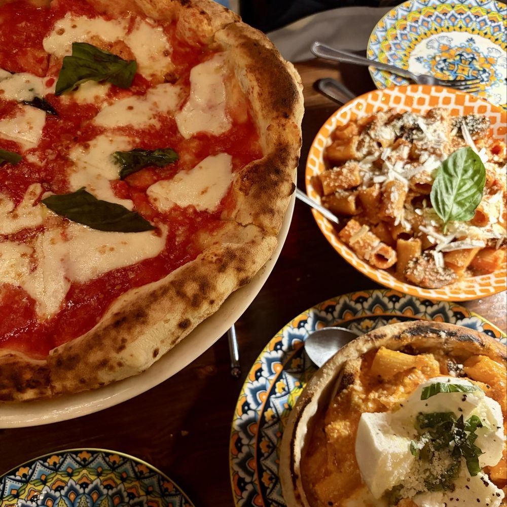 Margherita Pizza, Pasta Alla Norma, and Pasta Al Forno Margherita Pizza, Pasta Alla Norma, and Pasta Al Forno
