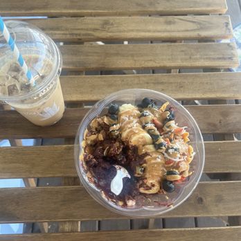 Blueberries Cafe & Wine - Acai Bowl gluten free granola & Iced coffee - Cafeteria Near Me - Holmes Beach, Florida Blueberries Cafe & Wine - Acai Bowl gluten free granola & Iced coffee - Cafeteria Near Me - Holmes Beach, Florida
