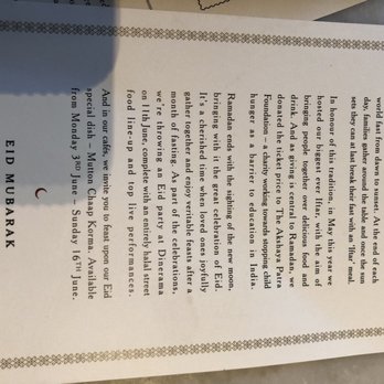 Dishoom - Menu - Indian Near Me - London, XGL