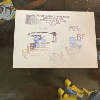 Rough And Ready Rare Finds - Business Card on Back Photo - Antiques Near Me - Pittsburgh, Pennsylvania