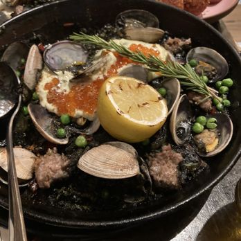 La Marcha Tapas Bar - Squid ink paella - Spanish Near Me - Berkeley, California La Marcha Tapas Bar - Squid ink paella - Spanish Near Me - Berkeley, California