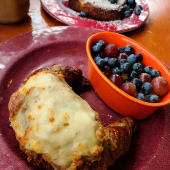 La Grignote - Ham and Cheese Croissant: the creamy beschamel sauce inside makes the sandwich even better! - Bakeries Near Me - Key West, Florida