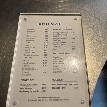 Rhythm Zero - Coffee & Tea Near Me - Brooklyn, New York