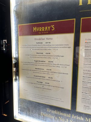 Menu photo 4 Murrays Bar Dublin, D