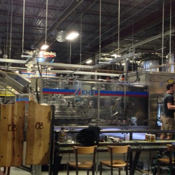 Oskar Blues Brewery Taproom - Canning machine running wild. - Breweries Near Me - Longmont, Colorado Oskar Blues Brewery Taproom - Canning machine running wild. - Breweries Near Me - Longmont, Colorado