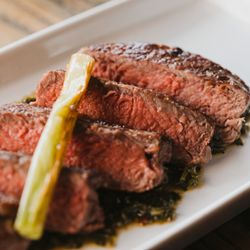 The Temple Kitchen + Bar - Prime-cut Seared Ribeye with house made Chimichurri