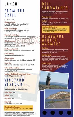 Menu photo 4 Plane View Vineyard Haven, MA