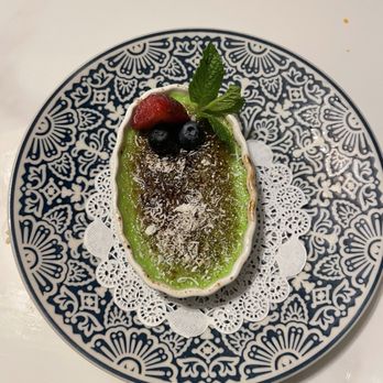 Southeast Impression - pandan crème brulee - Thai Near Me - Fairfax, Virginia