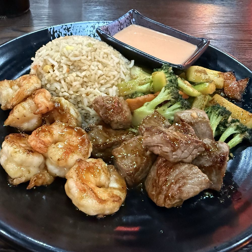 Sushi Boss - Shrimp and steak hibachi. Very good as of 7/2025. Perfectly cooked. I hope they keep using good quality steak. Tender. - Japanese Near Me - Cherry Hill Township, New Jersey Sushi Boss - Shrimp and steak hibachi. Very good as of 7/2025. Perfectly cooked. I hope they keep using good quality steak. Tender. - Japanese Near Me - Cherry Hill Township, New Jersey