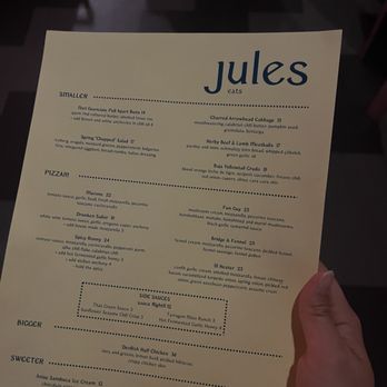 Jules - menu - Pizza Near Me - San Francisco, California Jules - menu - Pizza Near Me - San Francisco, California