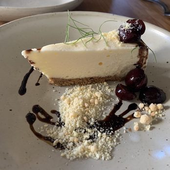 Octavia - Sour Dough Cheesecake w. cherries - New American Near Me - San Francisco, California Octavia - Sour Dough Cheesecake w. cherries - New American Near Me - San Francisco, California