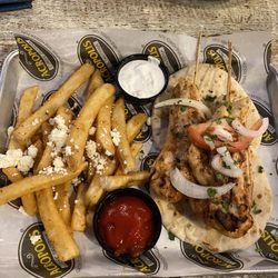 Acropolis Greek Taverna - Tampa - Chicken Souvlaki Platter