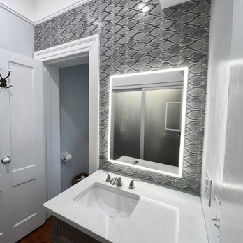 Primetime Tile & Stone - Accent Wall in hall bath - Flooring Near Me - Port Orange, Florida Primetime Tile & Stone - Accent Wall in hall bath - Flooring Near Me - Port Orange, Florida