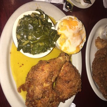 Harlem Bar-B-Q - Fry chicken with honey glaze , Mac and cheese and Collard Greens - Barbeque Near Me - New York, New York