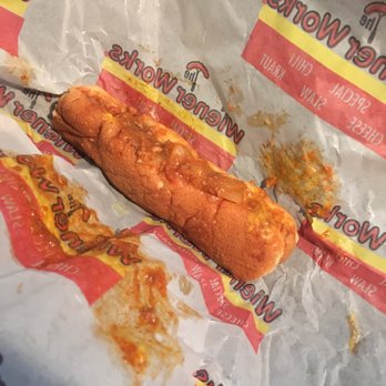 Wiener Works - Chili dog add ketchup - Hot Dogs Near Me - Fayetteville, North Carolina Wiener Works - Chili dog add ketchup - Hot Dogs Near Me - Fayetteville, North Carolina