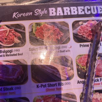 KPOT Korean BBQ & Hot Pot - Different meat options on the menu. - Korean Near Me - Canton, Ohio KPOT Korean BBQ & Hot Pot - Different meat options on the menu. - Korean Near Me - Canton, Ohio