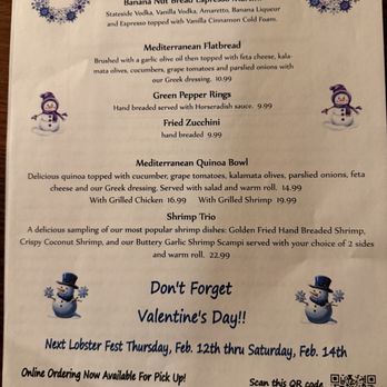 Harold's Inn - Winter menu - New American Near Me - Aliquippa, Pennsylvania