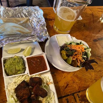 OHSO Brewery- Arcadia - Salmon Taco and side salad - Breweries Near Me - Phoenix, Arizona OHSO Brewery- Arcadia - Salmon Taco and side salad - Breweries Near Me - Phoenix, Arizona