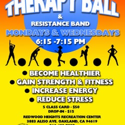 Redwood Heights Recreation Center - Therapy Ball & Resistance Band - Body Blaster classes (accommodates most levels)