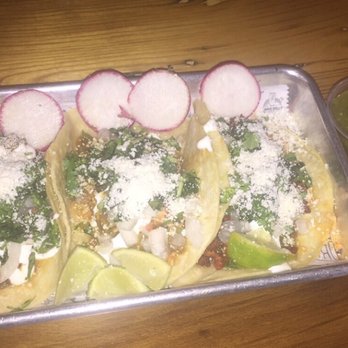 Tacoria - Left to right: Carne Asada, Pollo Tinga & Chorizo. - Tex-Mex Near Me - New Brunswick, New Jersey Tacoria - Left to right: Carne Asada, Pollo Tinga & Chorizo. - Tex-Mex Near Me - New Brunswick, New Jersey