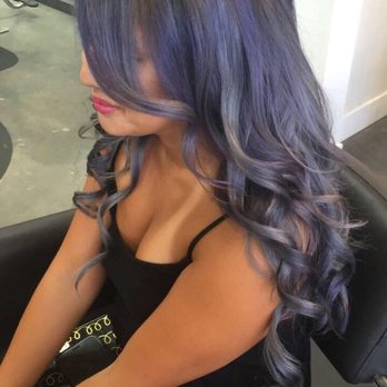 Color Correction Queen - I asked for dark purple and gray with custom dyed extensions for my Japan trip - Hair Stylists Near Me - Fremont, California Color Correction Queen - I asked for dark purple and gray with custom dyed extensions for my Japan trip - Hair Stylists Near Me - Fremont, California
