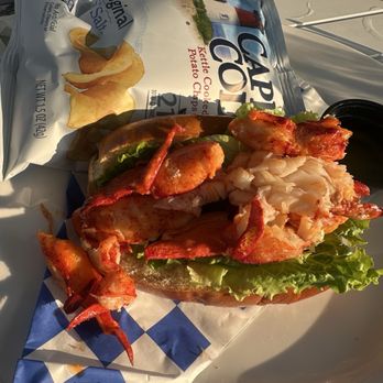 The Flying Bridge - Buttered lobster roll - Seafood Near Me - Falmouth, Massachusetts