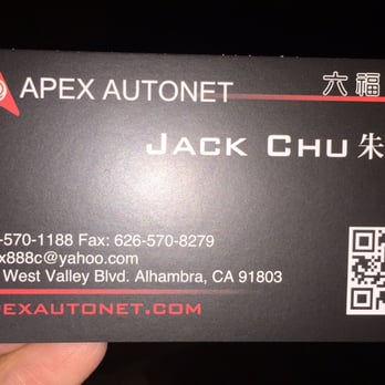 Apex Autonet - Very friendly, nice service! I am happy to sold my baby Scion XB here! Highly recommend "Jack" to everyone :) - Used Car Dealers Near Me - Alhambra, California Apex Autonet - Very friendly, nice service! I am happy to sold my baby Scion XB here! Highly recommend "Jack" to everyone :) - Used Car Dealers Near Me - Alhambra, California